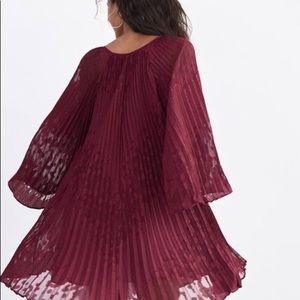 Anthropologie TOULON PLEATED MINI DRESS